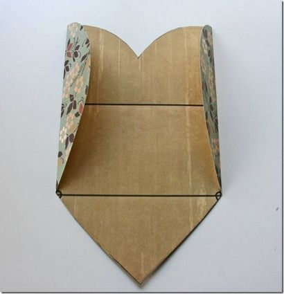 Comment plier un bricolage mignon enveloppe de papier en forme de coeur