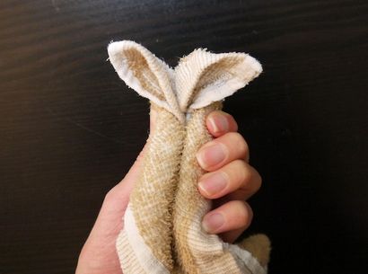 Comment plier un lapin adorable serviette pendant que vous attendez votre repas, SoraNews24