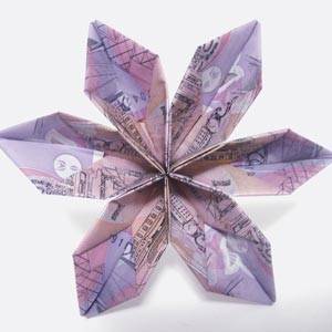 Wie falten Geld Origami oder Dollar-Bill Origami