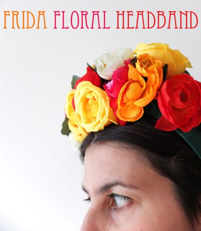 Wie man Frida Kahlo inspiriert Blumenstirnband - Mein Sitz Makes