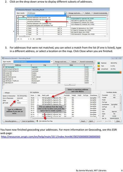 Comment Geocode dans ArcMap