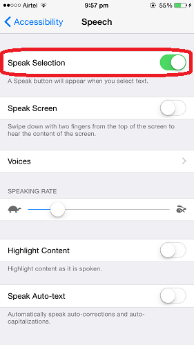 Comment obtenir Siri lire quoi que ce soit à haute voix
