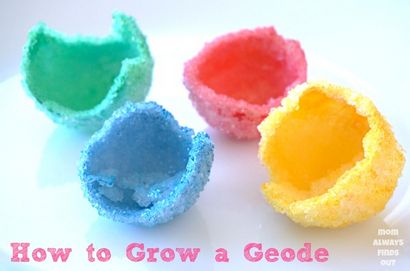 Comment faire pousser un cristal Geode en utilisant des coquilles d'oeufs