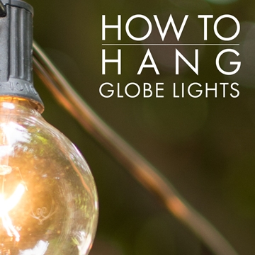 Wie Outdoor-Globe-Schnur-Licht hängen