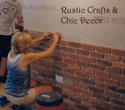 Comment faire pour installer un mur de briques à l'intérieur de votre maison, artisanat rustique - Décor chic