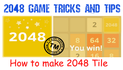 Wie 2048 Fliese 2048 Spiel Tipps, Tricks zu machen und Cheats
