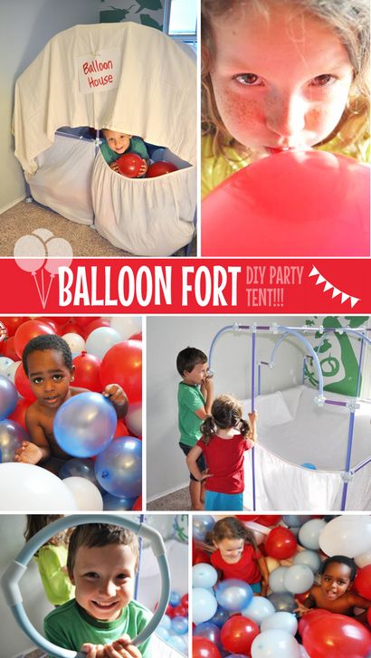 Comment faire une partie de bricolage Ballon Fort Tente - Fort magique