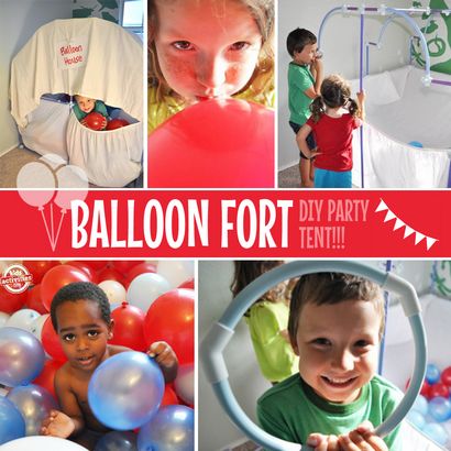 Comment faire une partie de bricolage Ballon Fort Tente - Fort magique