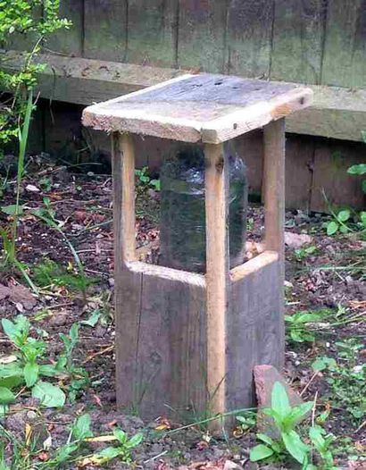 Comment faire un feu de jardin borne de bois de palettes et d'un pot de maçon