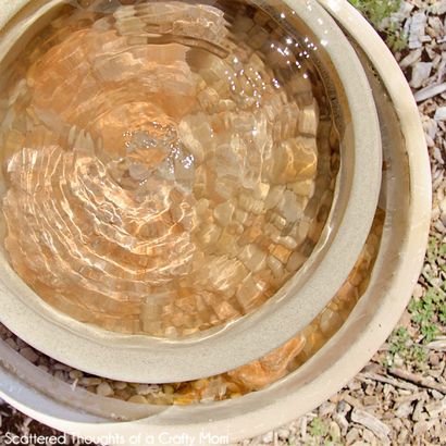 Comment faire une fontaine à bulles dans un pot - Pensées Eparses d'une maman Crafty par Jamie Sanders