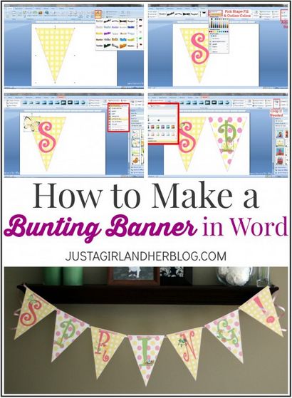 Comment faire un Bunting Bannière dans Word avec des conseils Clip Art et astuces