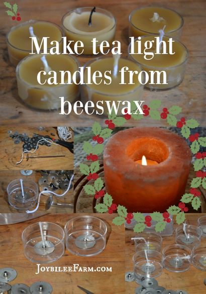 Wie eine Kerze Beeswax Teelichter Make