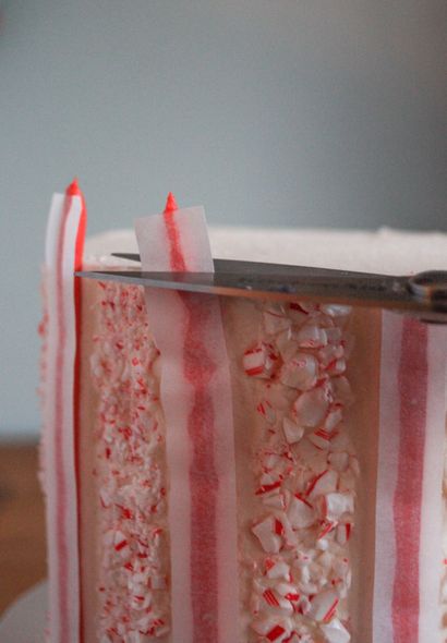 Comment faire une canne de sucrerie Buttercream Stripe gâteau, Erin Bakes