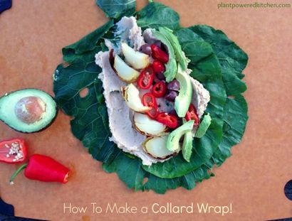 Wie man A Collard Wrap Stellen (mit Video) - Plant-Powered Küche