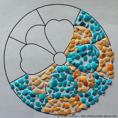 Comment faire un Craft Mosaic Shell Egg couleur