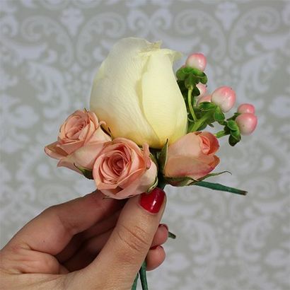 Comment faire un Corsage - mariage bricolage