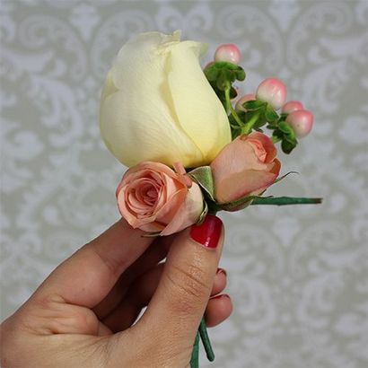 Comment faire un Corsage - mariage bricolage