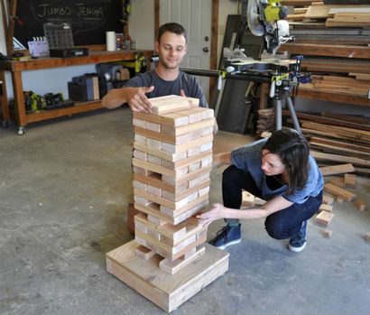 Comment faire un bricolage géant Jenga jeu - DIY Pete