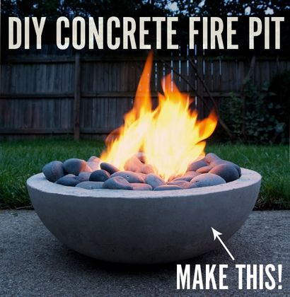 Wie man eine DIY Modern Concrete Feuerstelle aus Scratch, Menschen geschaffenen DIY, Handwerk für Männer, Keywords
