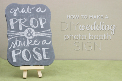 Comment faire un mariage de bricolage Photo Booth signe