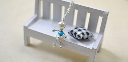 Comment faire Adorable Fée Argent fil enroulé Collier avec pendentif