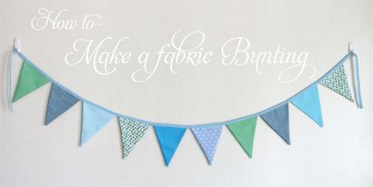 Comment faire un tissu Bunting - Treats Glorious