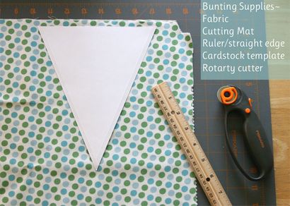 Comment faire un tissu Bunting - Treats Glorious