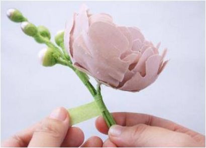 Comment faire un tissu Fleur Bandeau bibi Tutorial