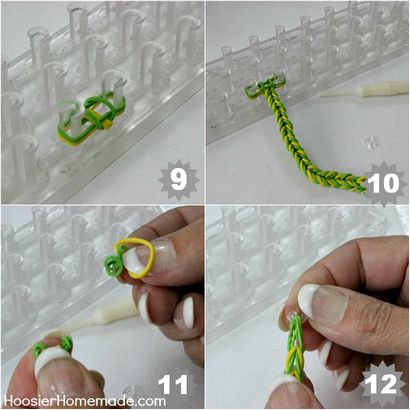 Comment faire un bracelet en caoutchouc bande en queue de poisson - Hoosier maison