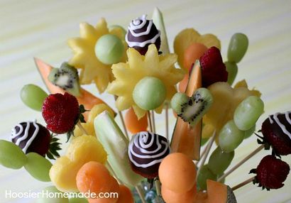 Comment faire un bouquet de fruits - Hoosier maison