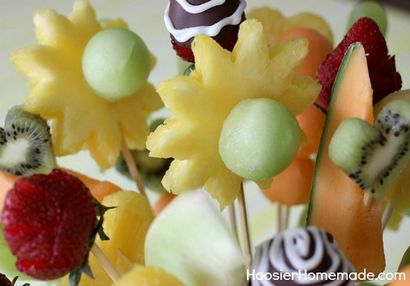 Comment faire un bouquet de fruits - Hoosier maison