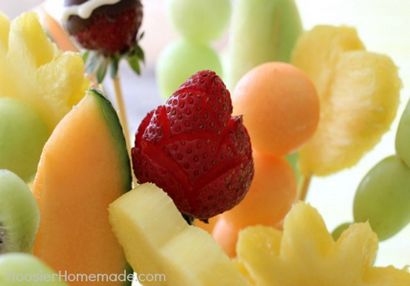Comment faire un bouquet de fruits - Hoosier maison