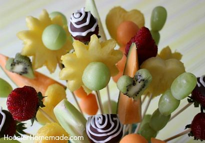 Comment faire un bouquet de fruits - Hoosier maison