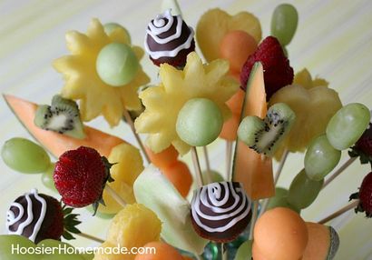 Comment faire un bouquet de fruits - Hoosier maison