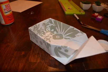 Wie man ein Geschenk-Box Scrapbookpapier Stellen - Thrift Tauchen Blog
