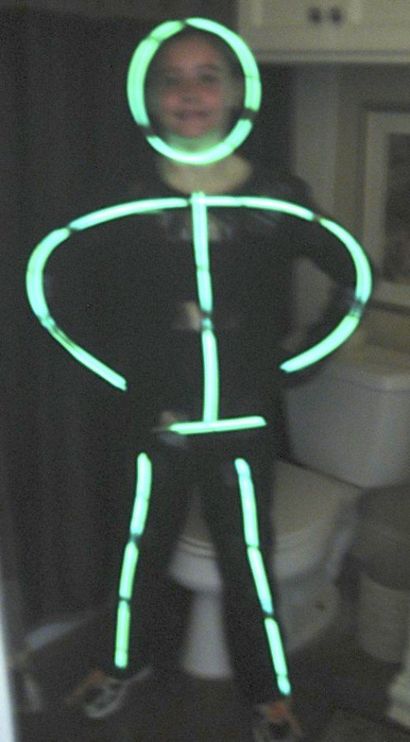 Wie man ein Glow-in-the-Dark-Stock-Mann-Halloween-Kostüm, Holidappy