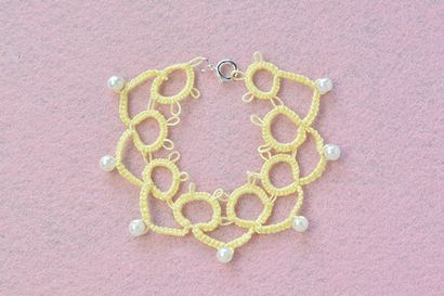 Comment faire une amitié chaîne jaune fleurs à la main Bracelet avec perles blanc perle