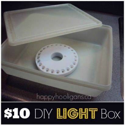 Comment faire une boîte de lumière maison - Hooligans Happy
