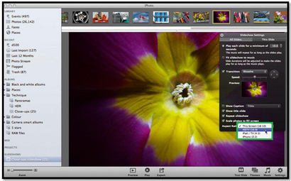 Comment faire un diaporama iPhoto pour jouer sur Apple TV