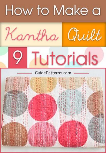 Comment faire un Kantha Quilt 9 Tutoriels, modèles Guide
