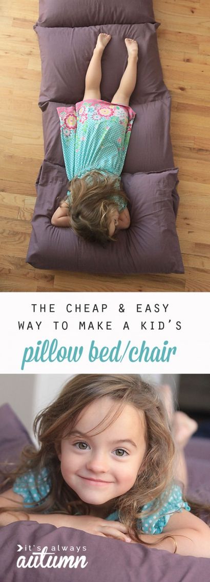 Wie man ein Kinder - Kissen Bett der einfachste - billigsten Weg - It - s Always Herbst