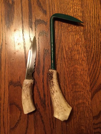 Comment faire une poignée couteau Deer Antler - Old Man Stino