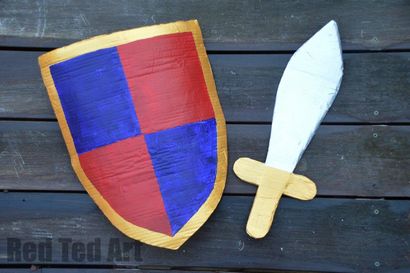Wie man einen Ritter machen - s Shield - Red Ted Kunst - s Blog