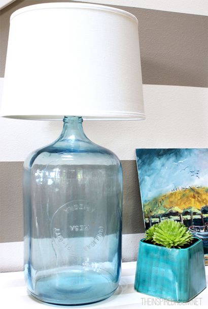 Wie man eine Lampe DIY Flasche Lampe Make - The Inspired Zimmer