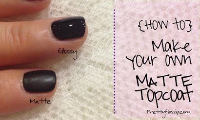 Comment faire un Matte Topcoat - Gossip Jolie