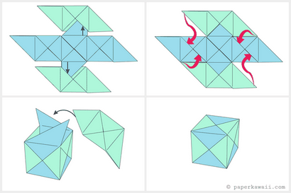 Comment faire un Origami modulaire Cube Box