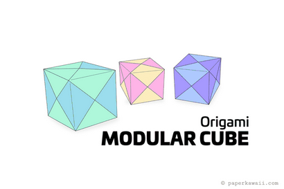 Comment faire un Origami modulaire Cube Box