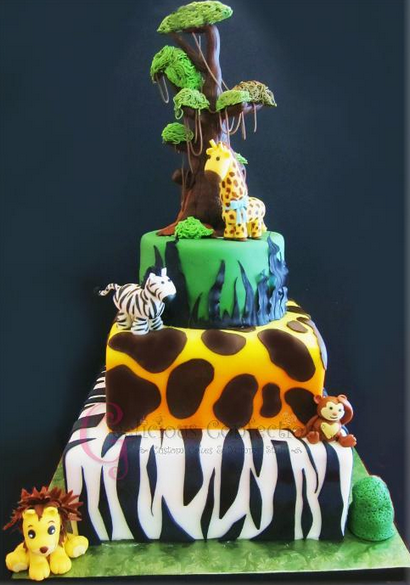 Comment faire une girafe gâteau imprimé animal, zèbre et léopard, Oh My!