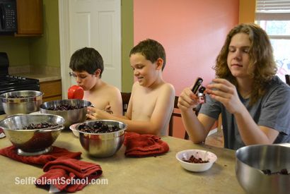 Comment faire et peut confiture de cerises - école autosuffisantes