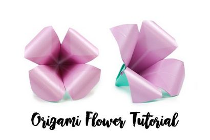 Wie eine Easy Origami Blume zu machen!